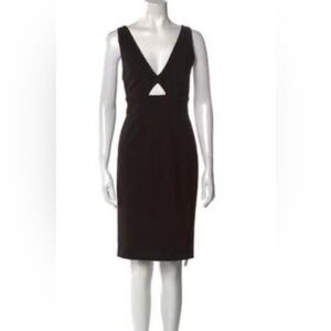 NWT Alice + Olivia Cut OutPlunge Neckline Knee-Length Dress SZ 8